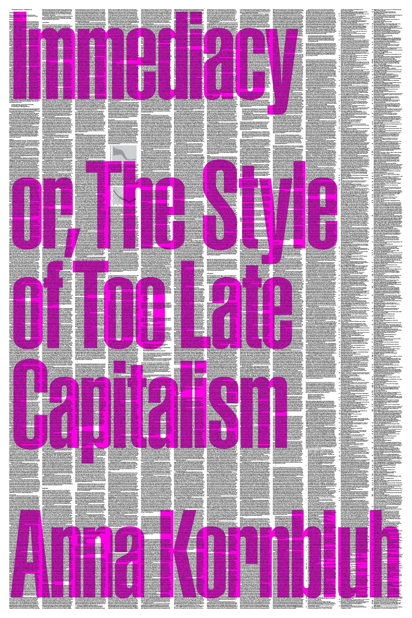 Libro: Immediacy: Or, The Style of Too Late Capitalism