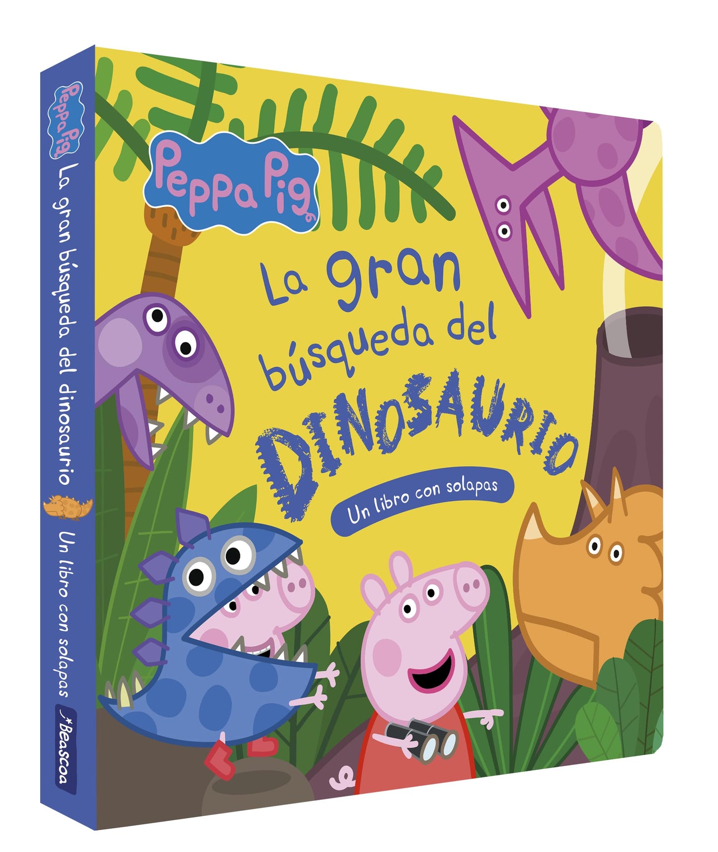 Libro: Peppa Pig. Libro de cartón con solapas - La gran búsqueda del dinosaurio