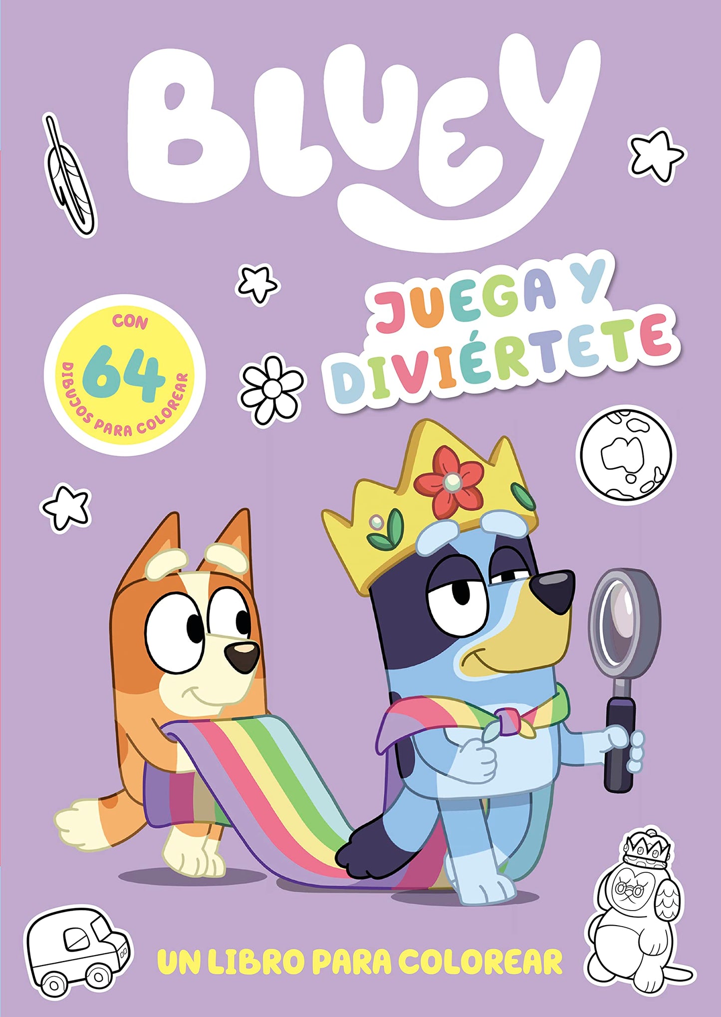 Libro: Bluey. Actividades - Juega y diviértete. Libro para colorear a Bluey y sus amigos. 64 dibujos fáciles y bonitos (edición en español): Un libro con 64 dibujos para colorear (Altea)