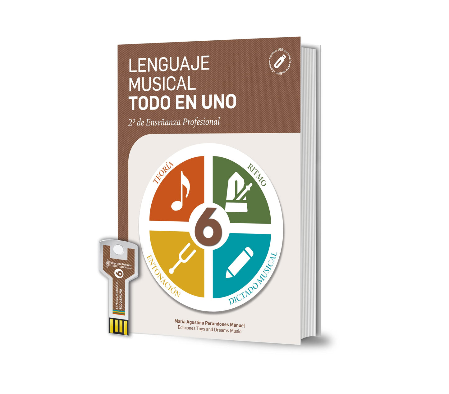Libro: LENGUAJE MUSICAL TODO EN UNO 6º NIVEL 2º DE ENSEÑANZA PROFESIONAL