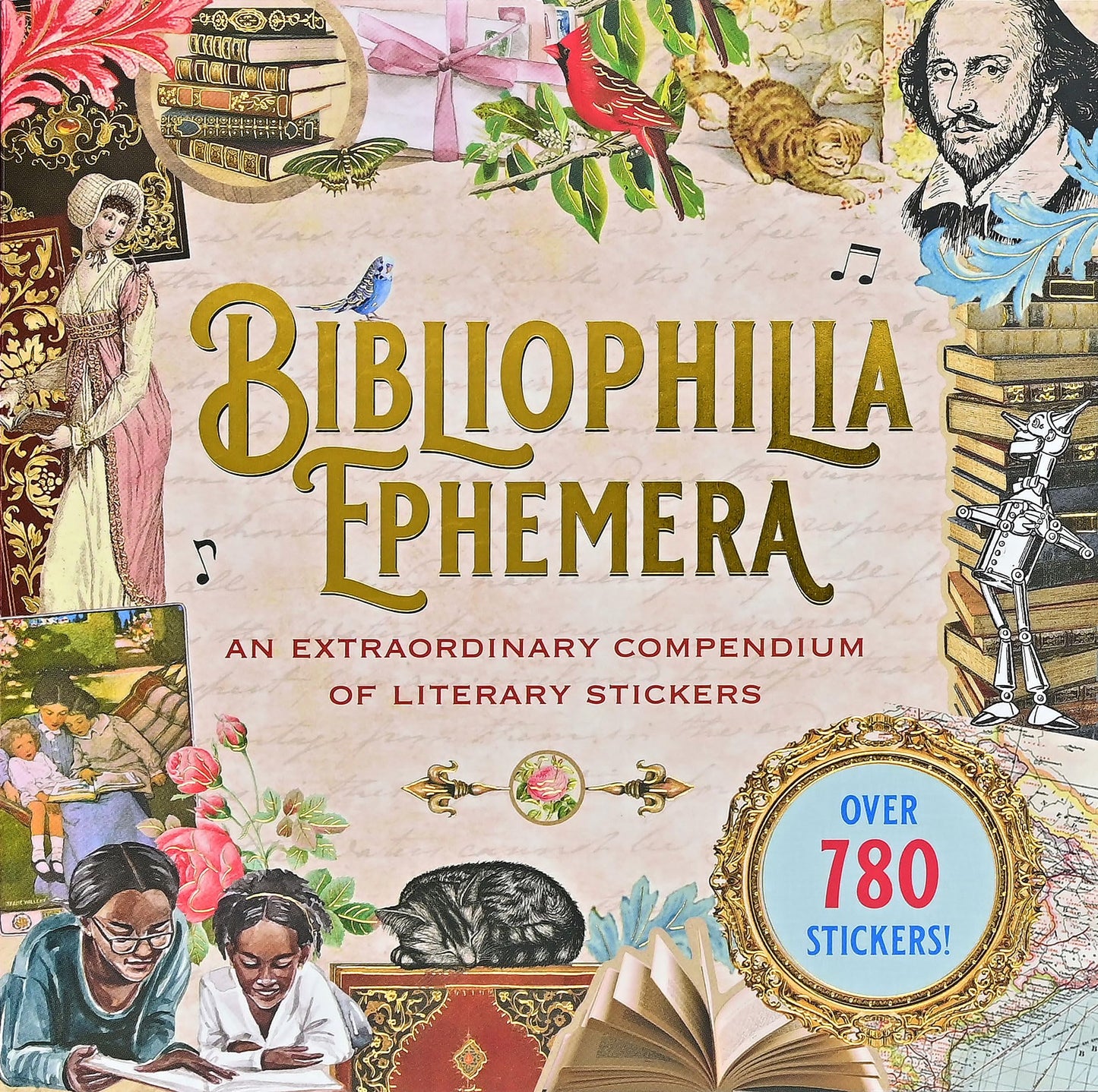 Libro: Bibliophilia Ephemera Sticker Book (over 780 stickers)