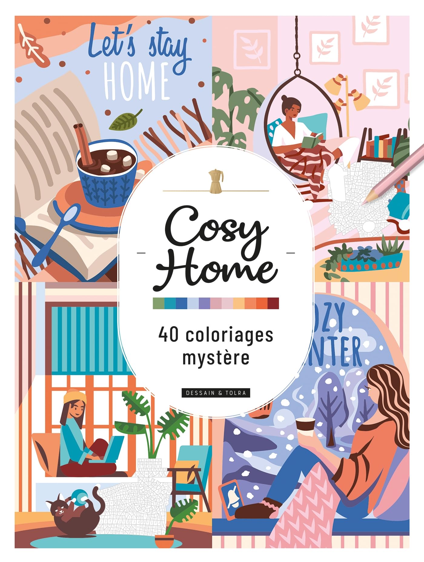 Libro: Cosy Home - 40 Coloriages Mystère