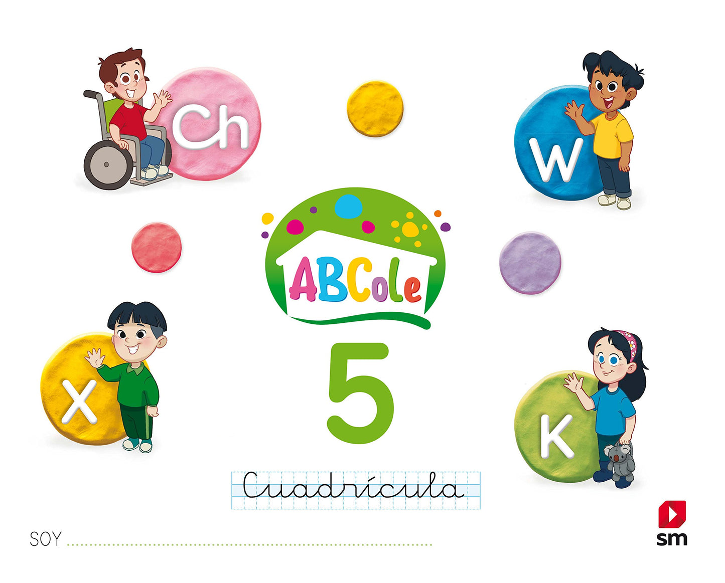 Libro: Cuaderno de lectoescritura 5, Cuadrícula. ABCole 18