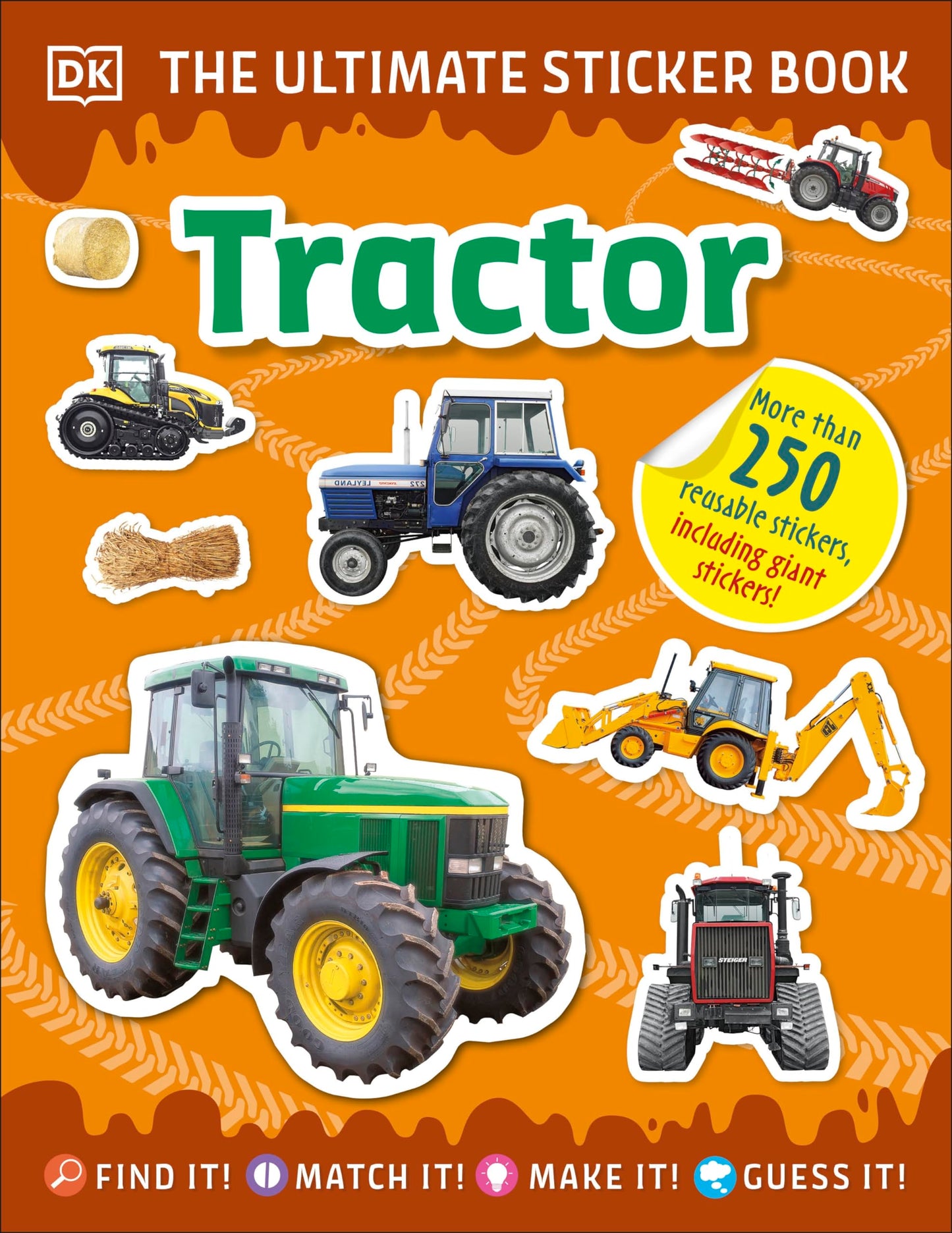 Libro: Ultimate Sticker Book Tractor: More than 250 Reusable Stickers of Farm Vehicles and Machinery