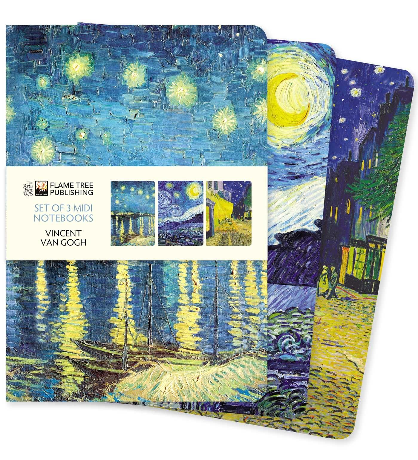 Libro: Vincent van Gogh Set of 3 Midi Notebooks (Midi Notebook Collections)