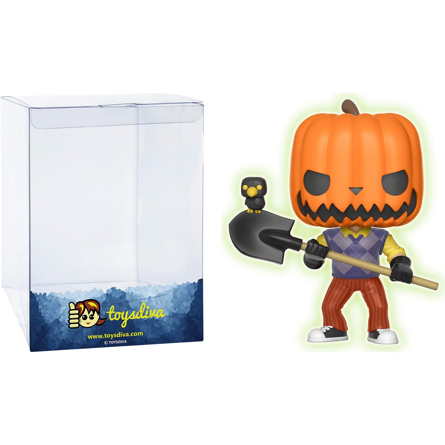 Funko Pop: Neighbor Pumpkinhead (Toys R Us Exc): Fun ko P o p ! Games Figura de Vinilo Pack with 1 Compatible 'ToysDiva' Graphic Protector (266-25902 - B)