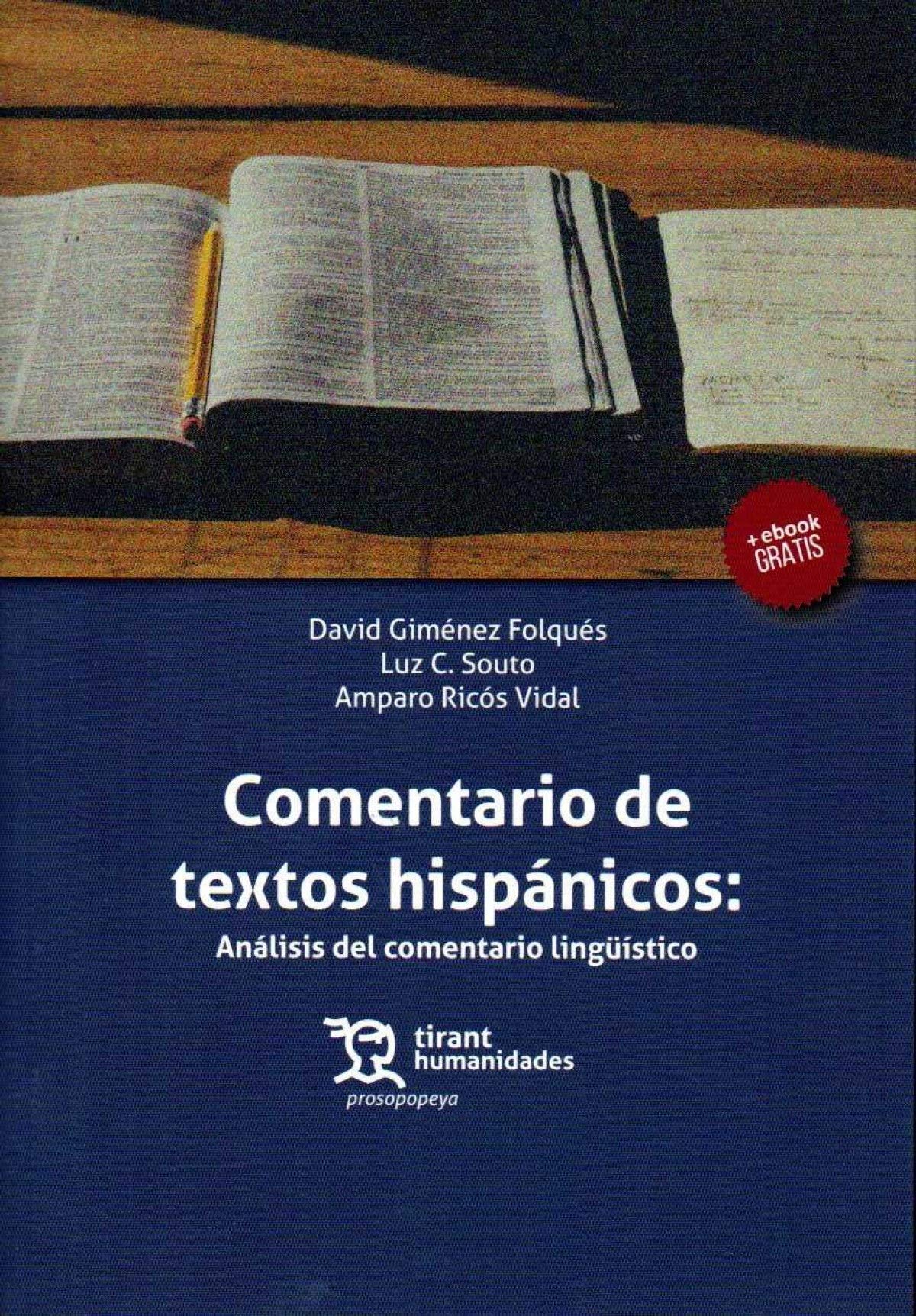 Libro: Comentario de Textos Hispánicos: Análisis del Comentario Lingüístico