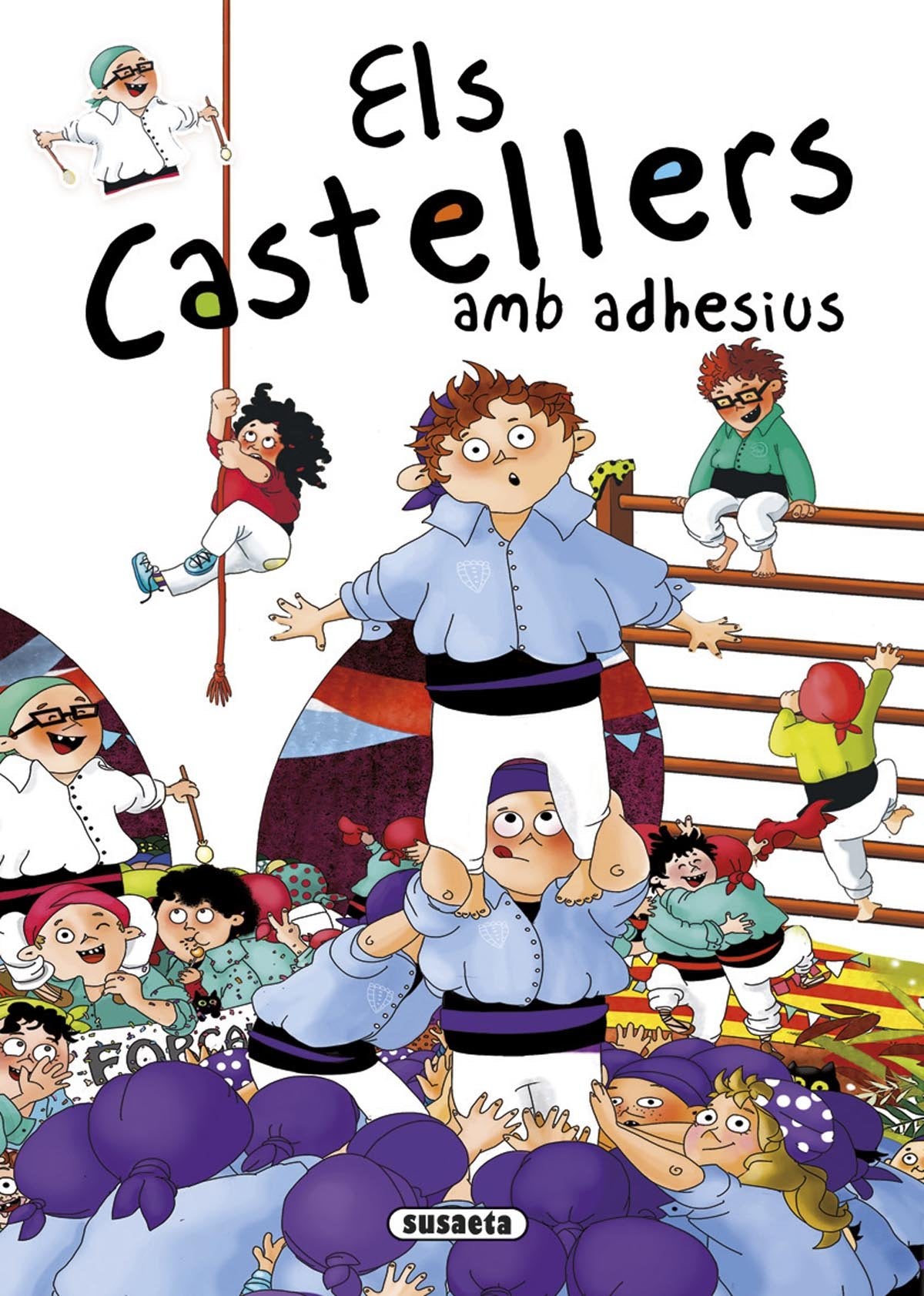 Libro: Els castellers amb adhesius (Contes i tradicions catalanes amb adhesius)