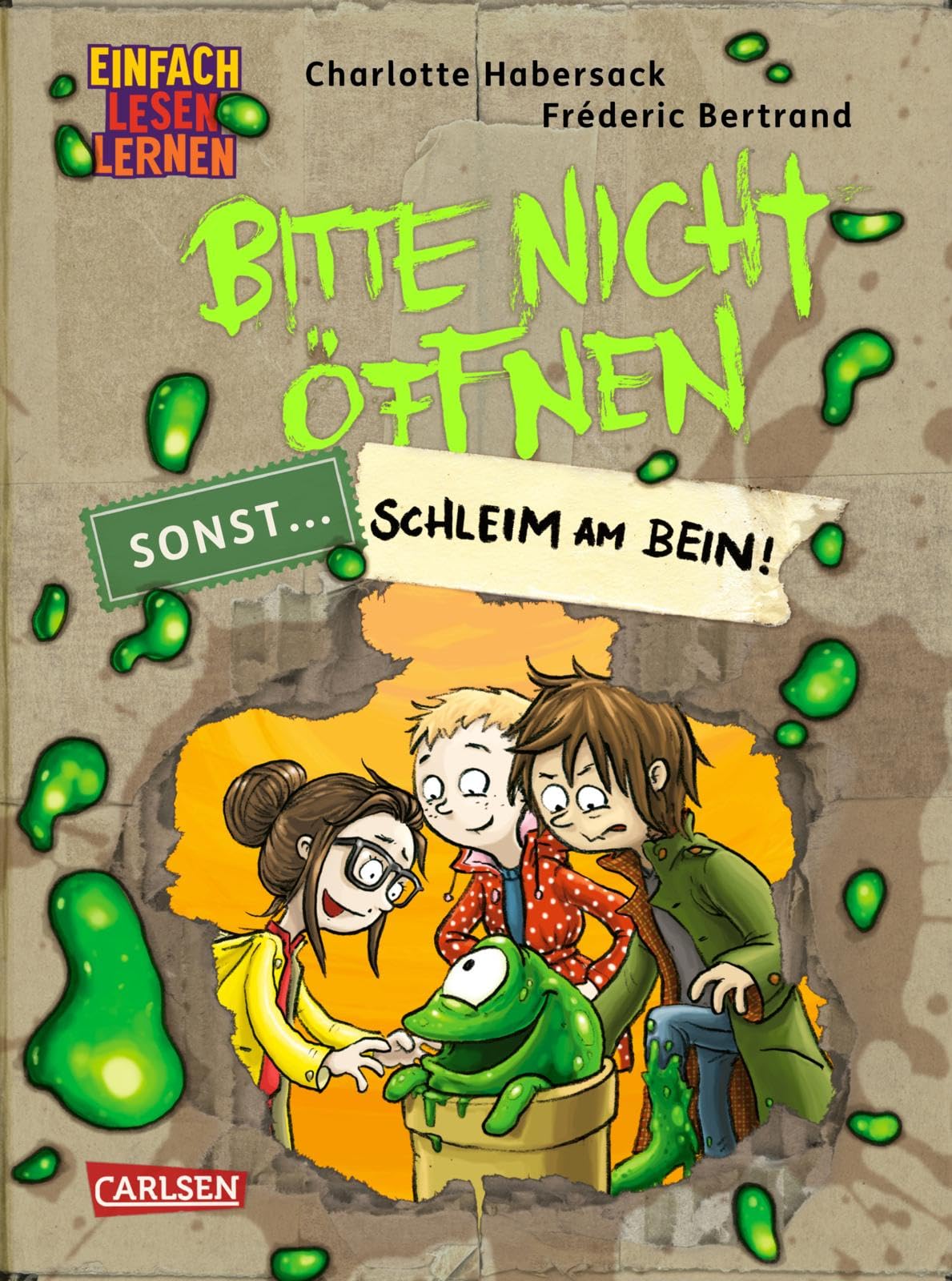 Libro: Bitte nicht öffnen, sonst ... 2: Schleim am Bein!: Einfach Lesen Lernen | Beste Freunde, lustige Wesen und geheimnisvolle Päckchen - Erstleseabenteuer ab 6