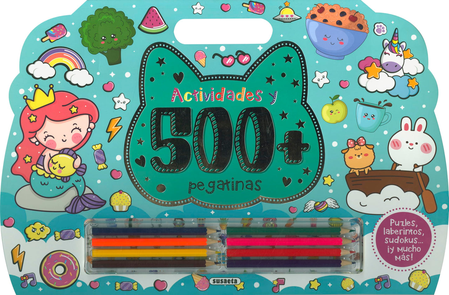 Libro: Susaeta - Kawaii (Actividades y 500 pegatinas)