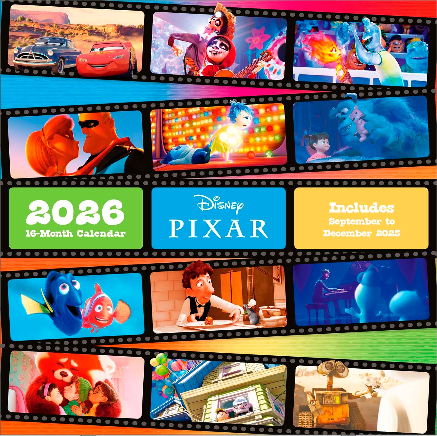 Libro: Pyramid - Disney Pixar (Collection) 2026 - Brochure Calendar 30 x 30 cm with Motifs from Toy Story, Cars, Nemo & The Incredibles - Wall Calendar for Disney & Pixar Fans