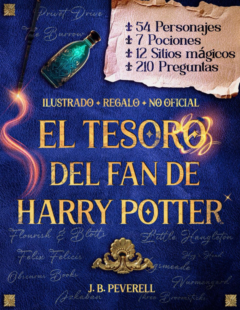 Libro: El Tesoro del Fan de Harry Potter: Libro Regalo Ilustrado No Oficial con Trivia, Pociones, Personajes y Secretos