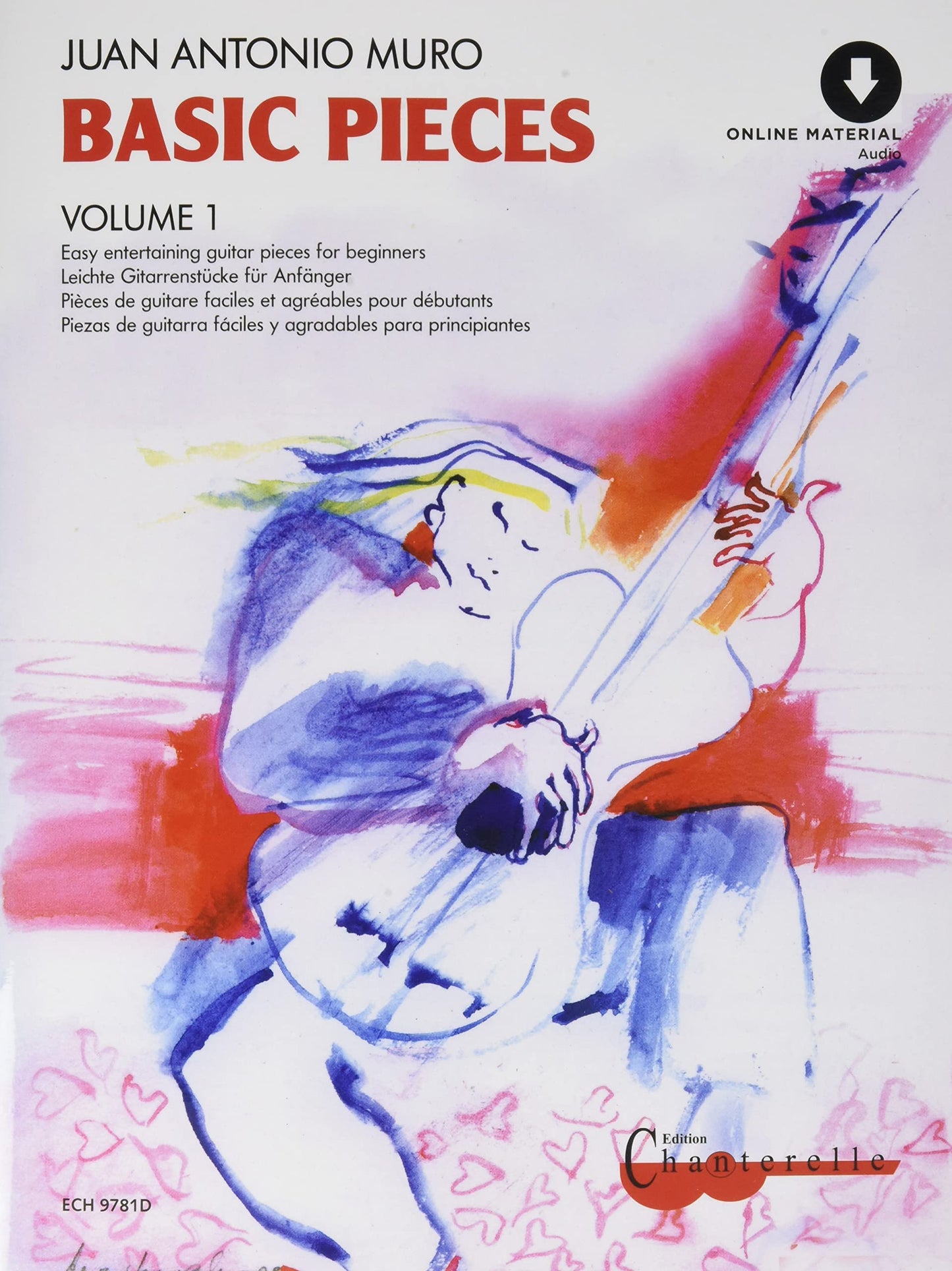 Libro: Basic Pieces: Easy entertaining guitar pieces for beginners. Band 1. Gitarre. Online Material