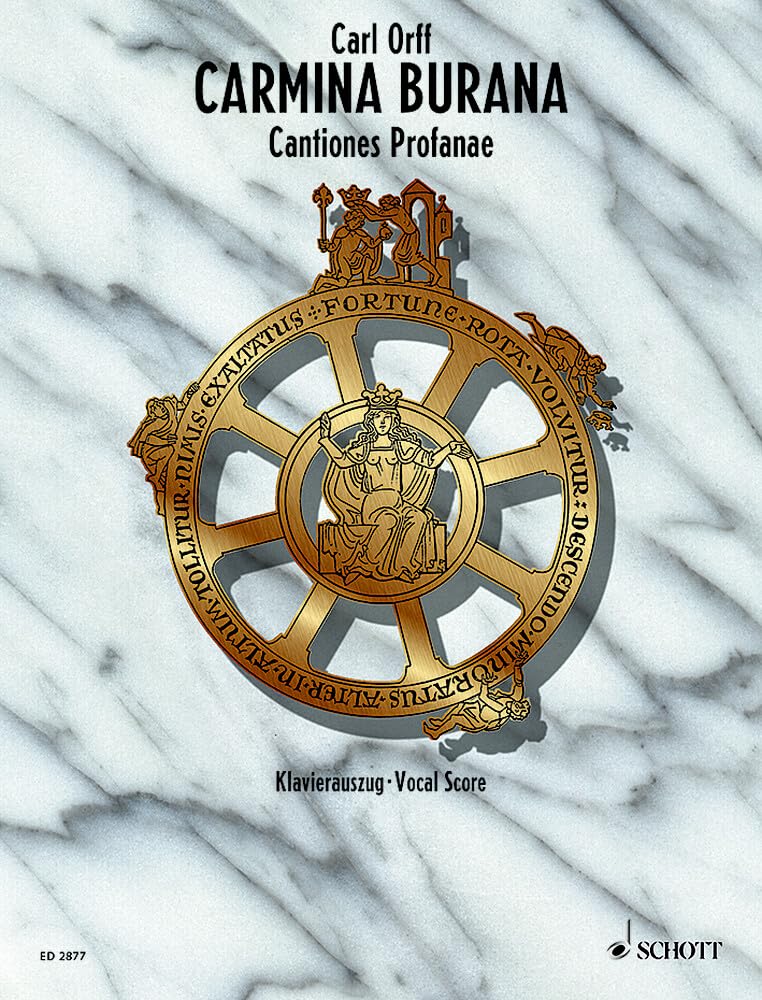 Libro: Carmina burana chant: Cantiones profanae. Soli (STBar), gemischter Chor (SATB), Kinderchor und Orchester. Klavierauszug.