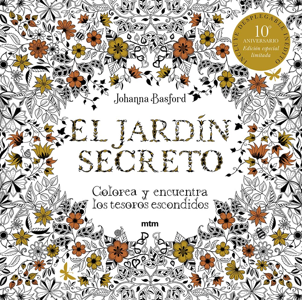 Libro: El jardín secreto. Edición especial limitada décimo aniversario: Colorea y encuentra los tesoros escondidos