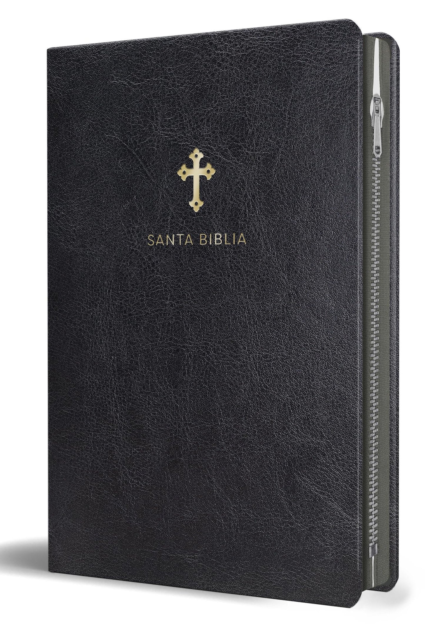 Libro: Biblia Reina Valera 1960 Tamaño grande, letra grande piel negra con cremallera / Spanish Holy Bible RVR 1960 Large Size Large Print Black Leather with Zipper (Spanish Edition)