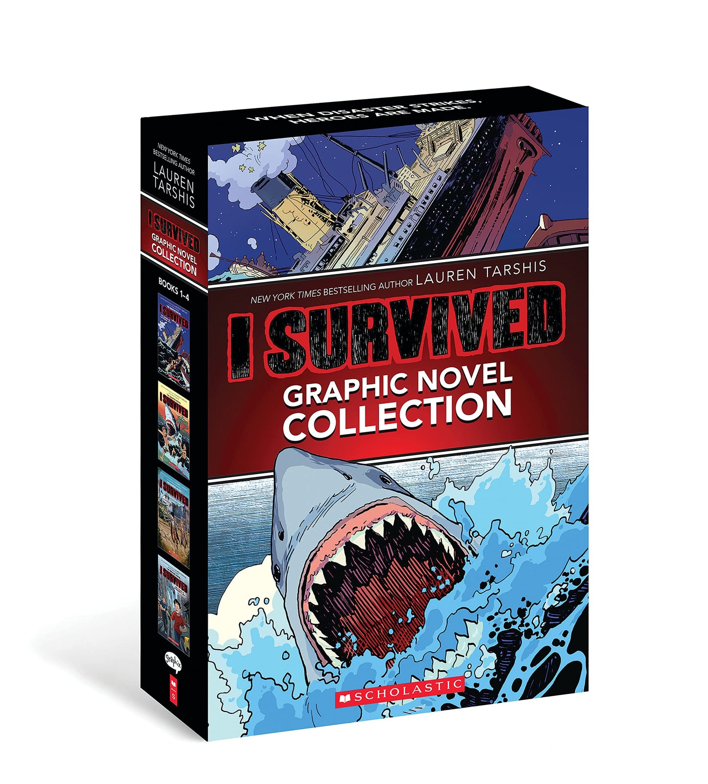 Libro: I Survived Graphic Novels #1-4 Box Set
