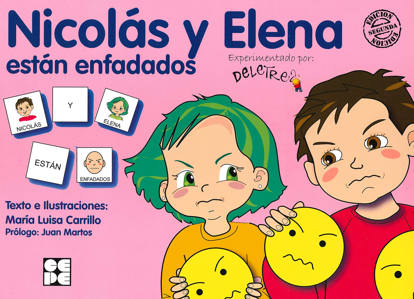 Libro: Pictogramas: Nicolás y Elena están enfadados