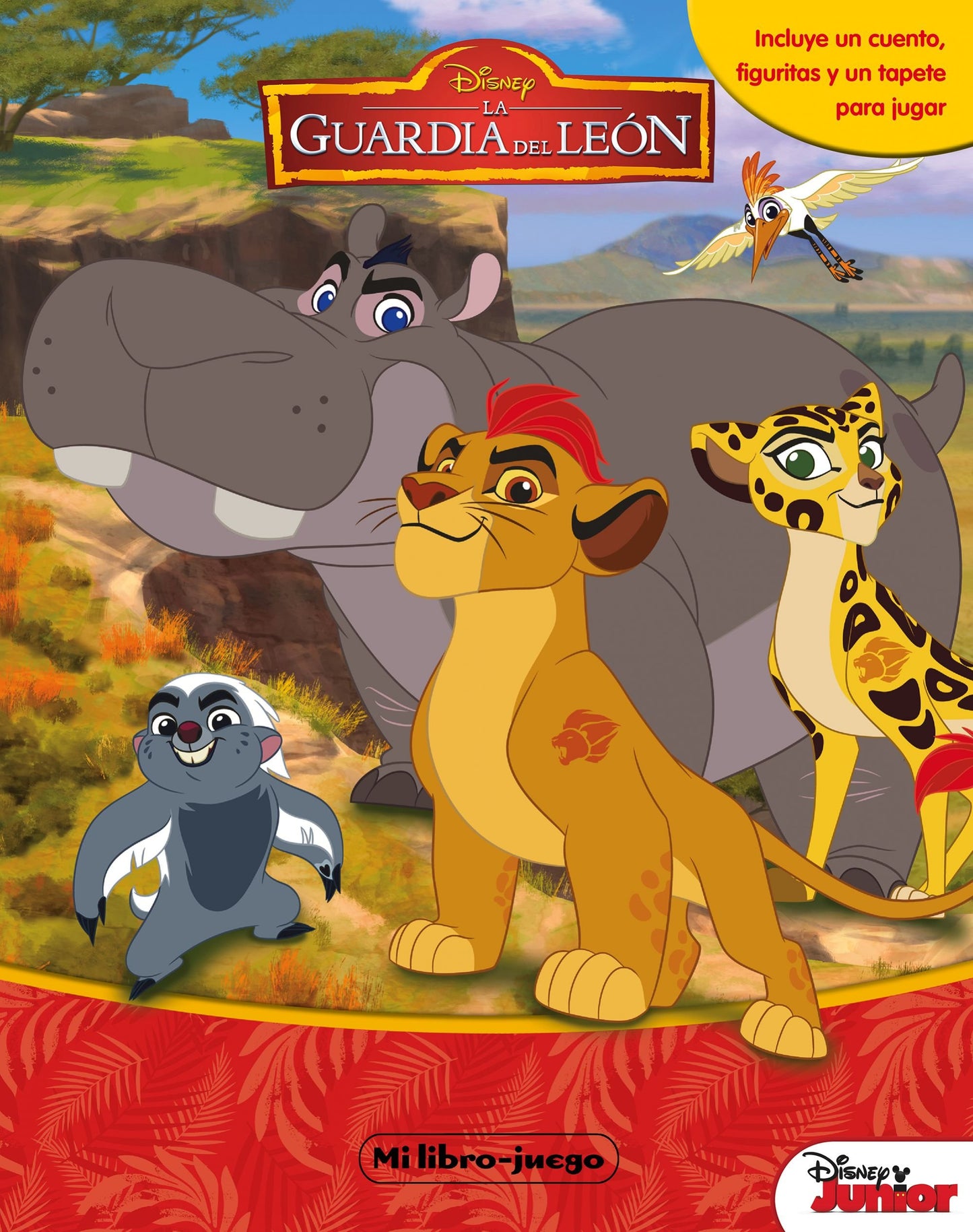 Libro: La Guardia del León. Libroaventuras: Incluye un cuento, figuritas y un tapete