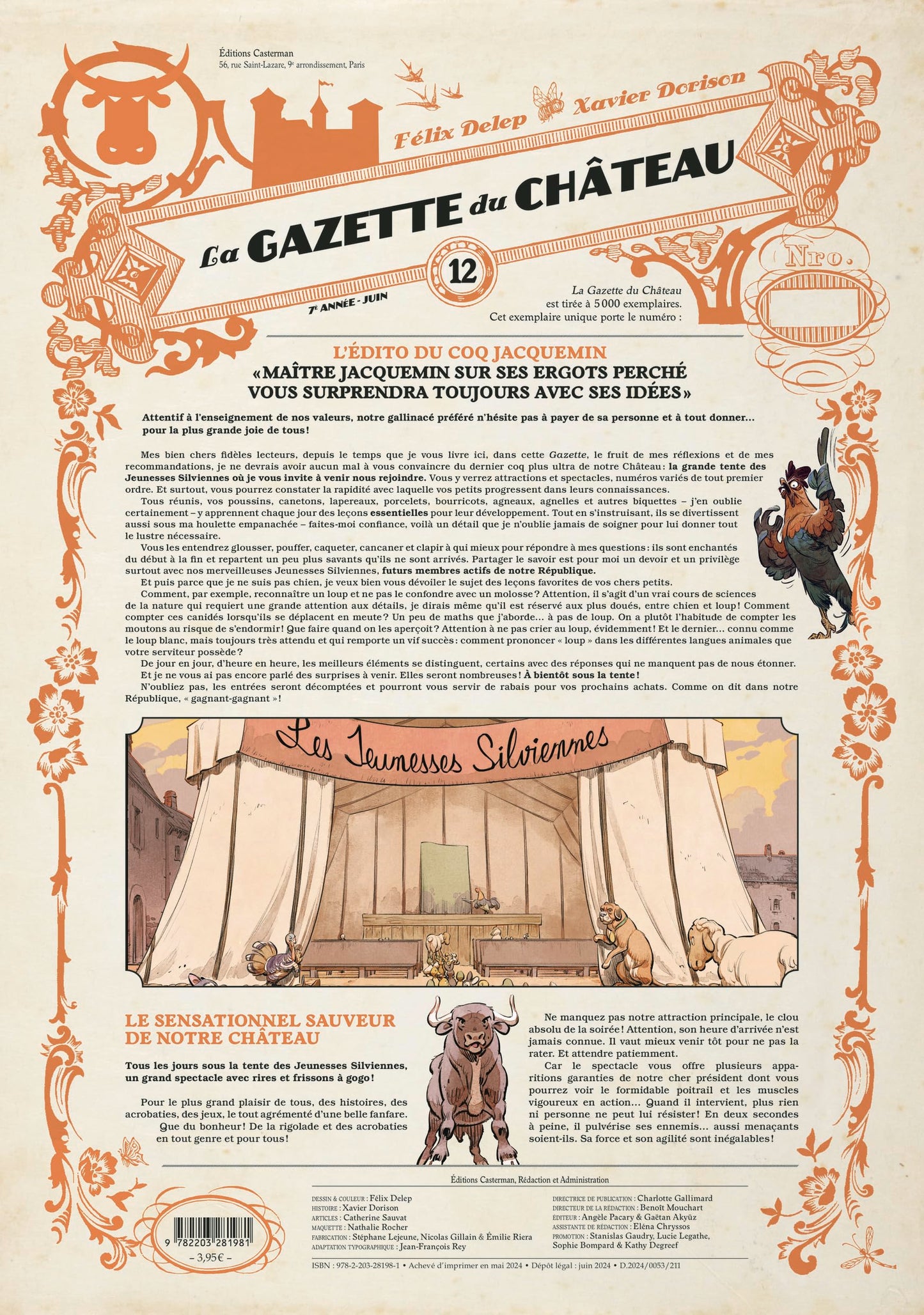 Libro: Le Château des animaux - La Gazette du château (12)