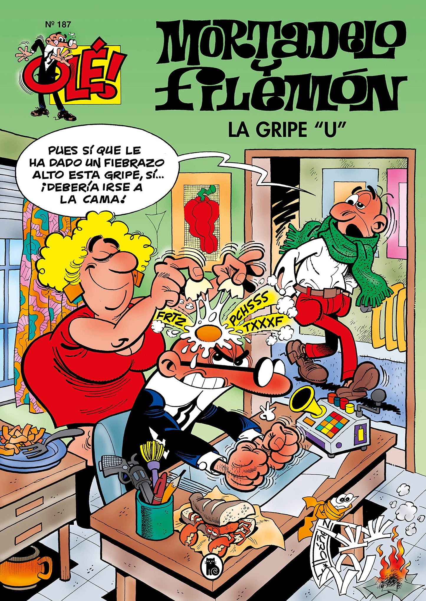 Libro: Mortadelo y Filemón. La gripe "U" (Olé! Mortadelo 187) (Bruguera Clásica)