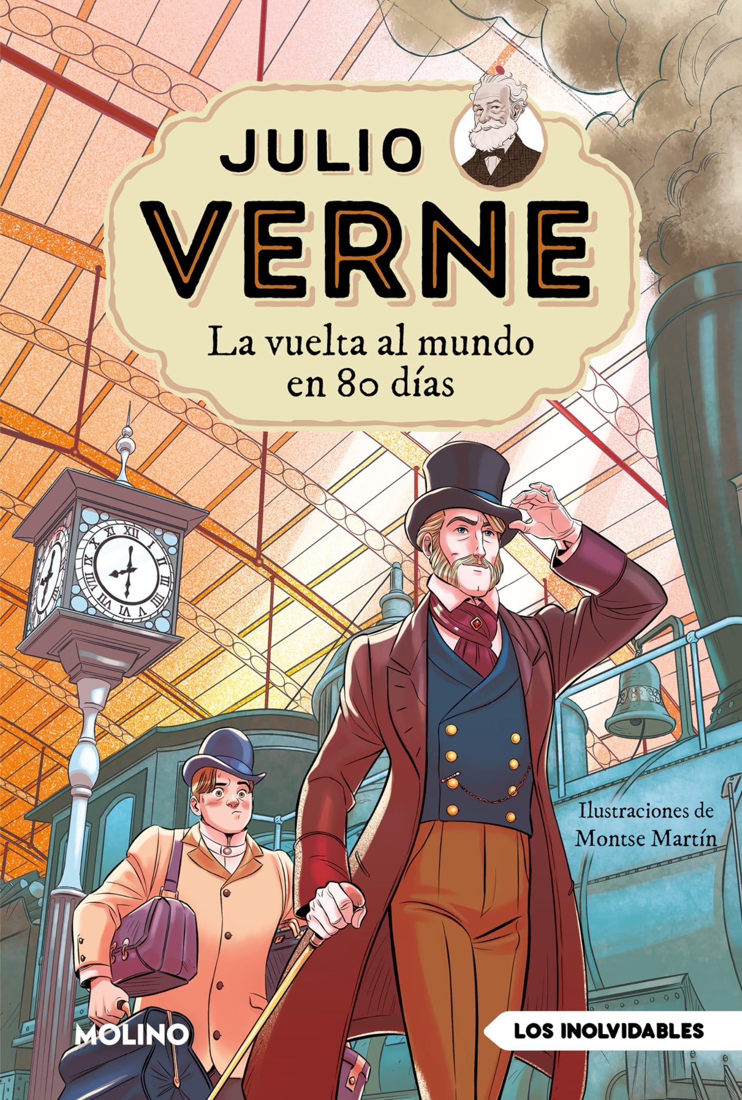 Julio Verne - La vuelta al mundo en 80 días (edición actualizada, ilustrada y adaptada) (Inolvidables)