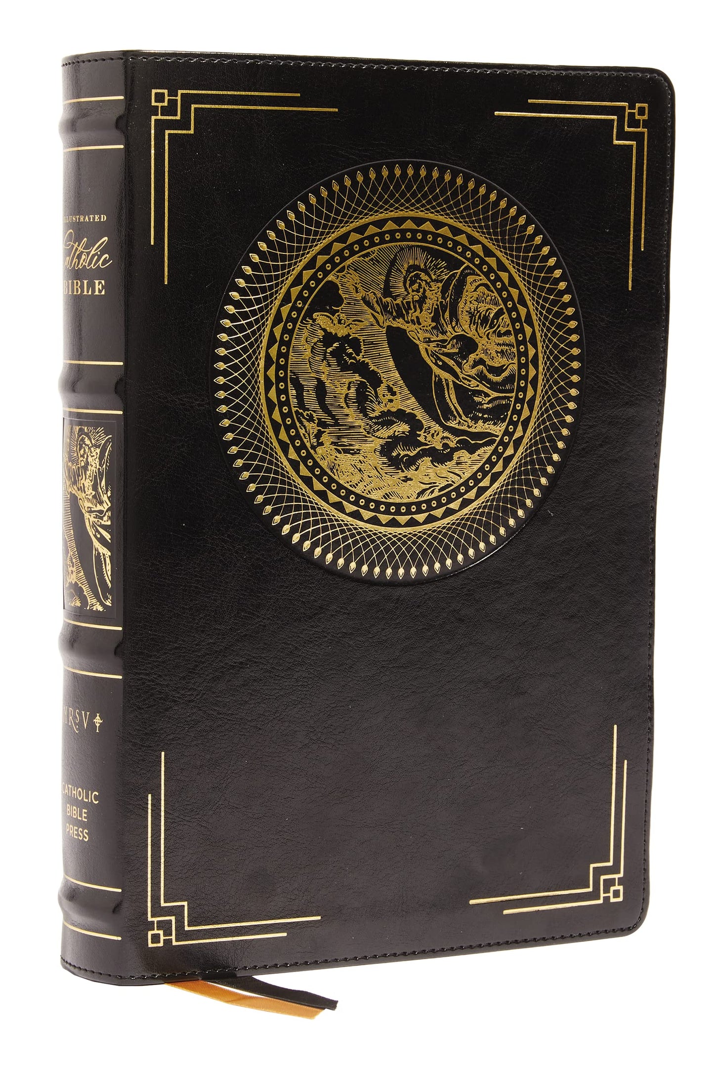 Libro: NRSVCE, Illustrated Catholic Bible, Leathersoft, Black, Comfort Print: Holy Bible