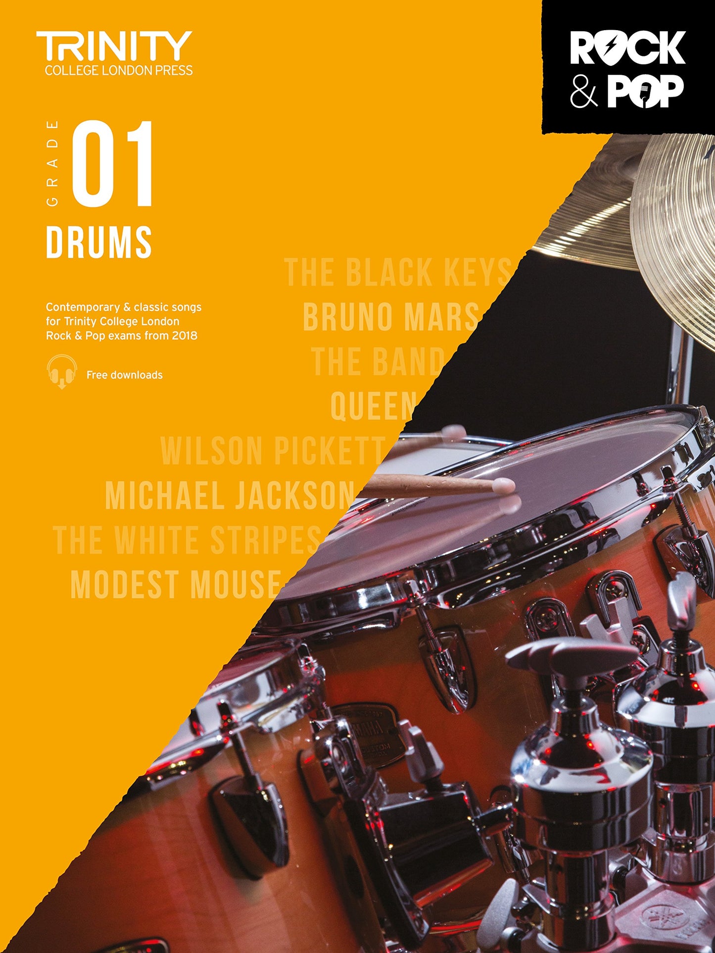 Libro: Trinity Rock & Pop 2018 Drums Grade 1