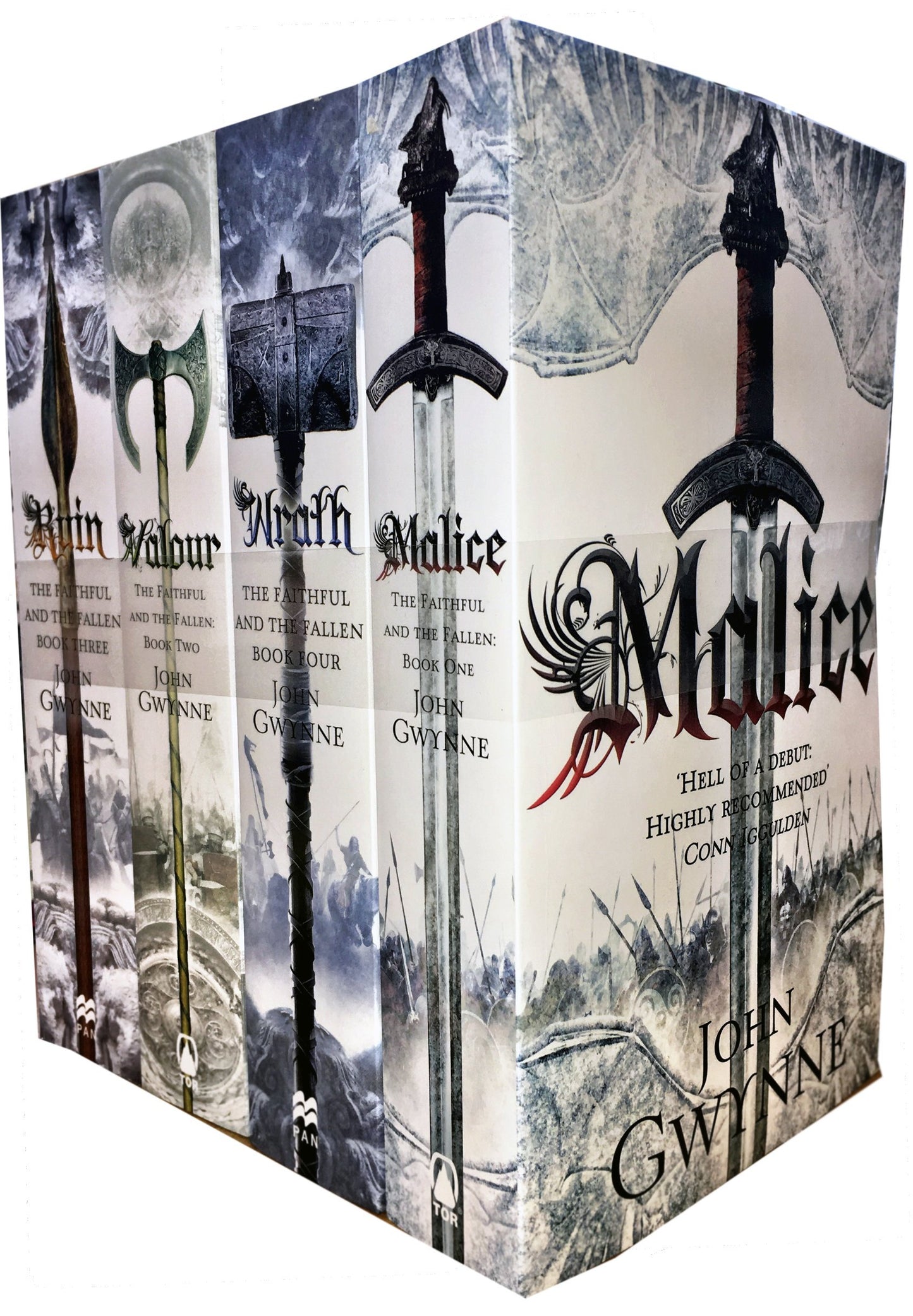 Libro: The Faithful and the Fallen 4 Books Collection Set By John Gwynne (Malice, Valour, Ruin & Wrath)