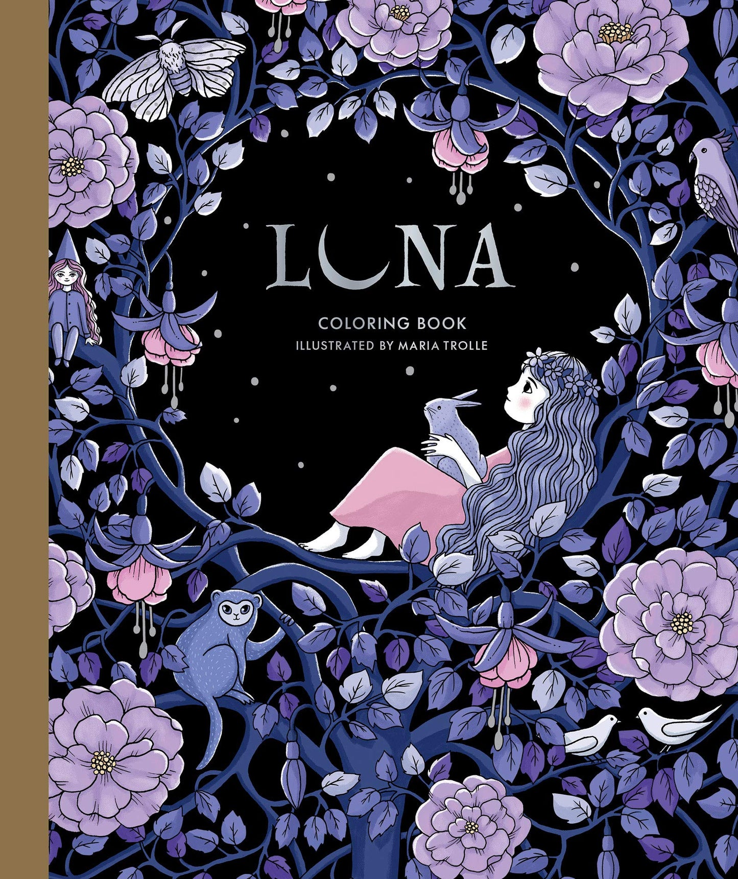 Libro: Luna Coloring Book: Hardcover adult coloring book featuring thick, high-quality paper (Maria Trolle)
