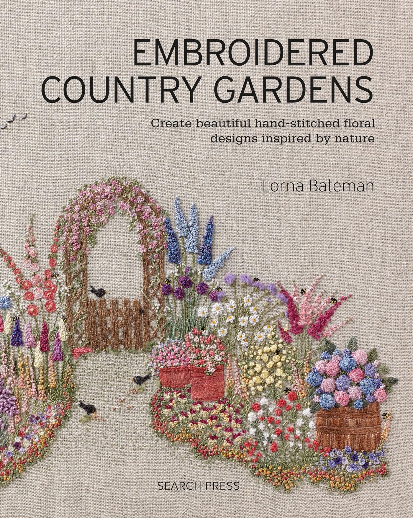 Libro: Embroidered Country Gardens: Create beautiful hand-stitched floral designs inspired by nature