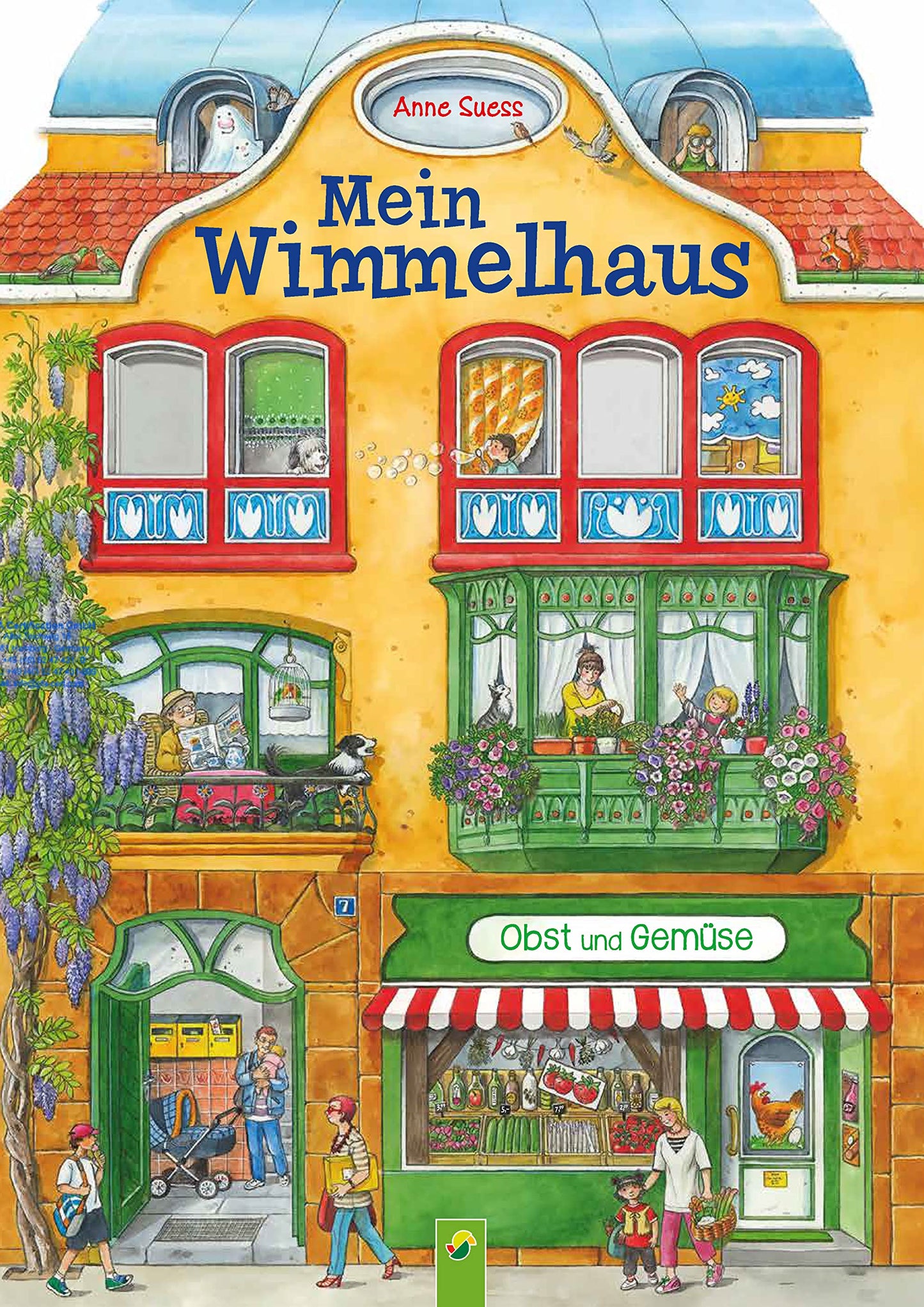 Libro: Mein Wimmelhaus. Liebevoll illustriert von Anne Suess: Wimmel-Bilderbuch für Kinder ab 3 Jahren