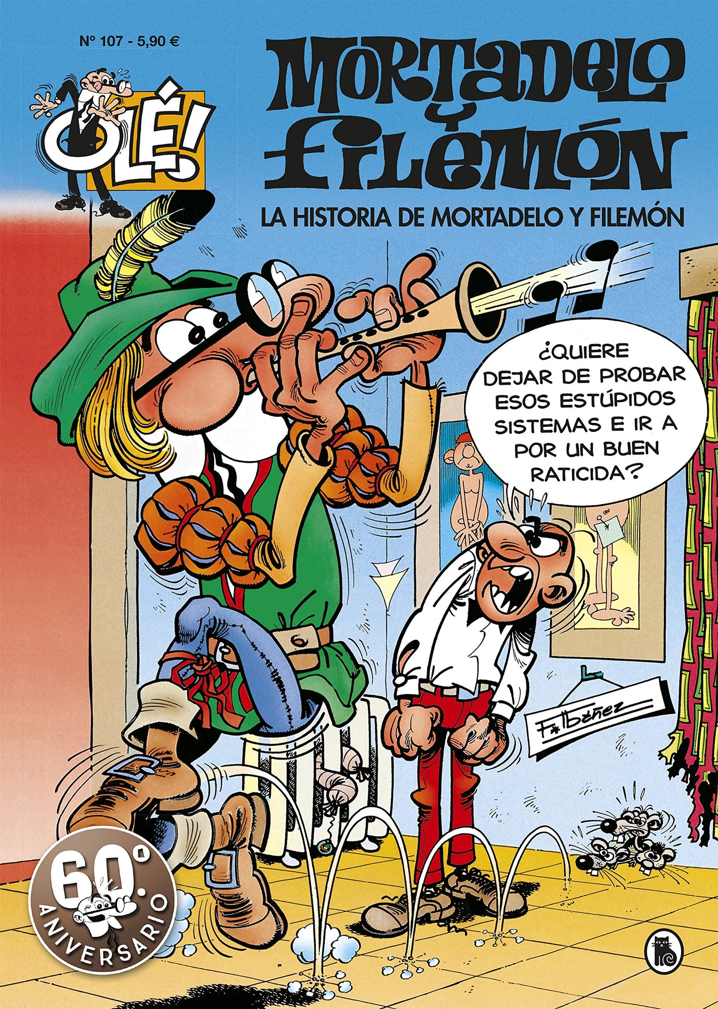Libro: La historia de Mortadelo y Filemón (Olé! Mortadelo 107) (Bruguera Clásica)