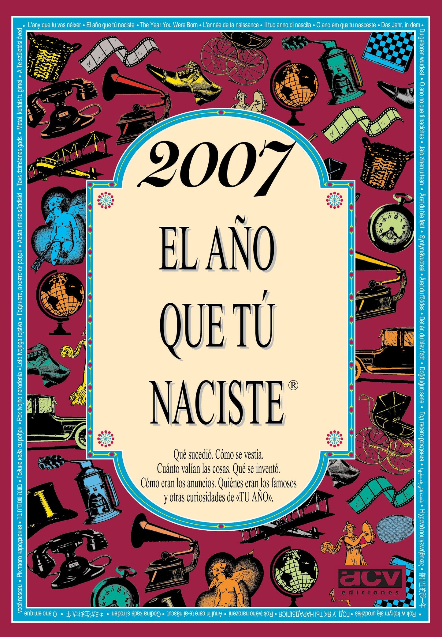 Libro: 2007 EL AÑO QUE TÚ NACISTE - Regalo de cumpleaños ideal para quienes cumplen 19 años en 2026