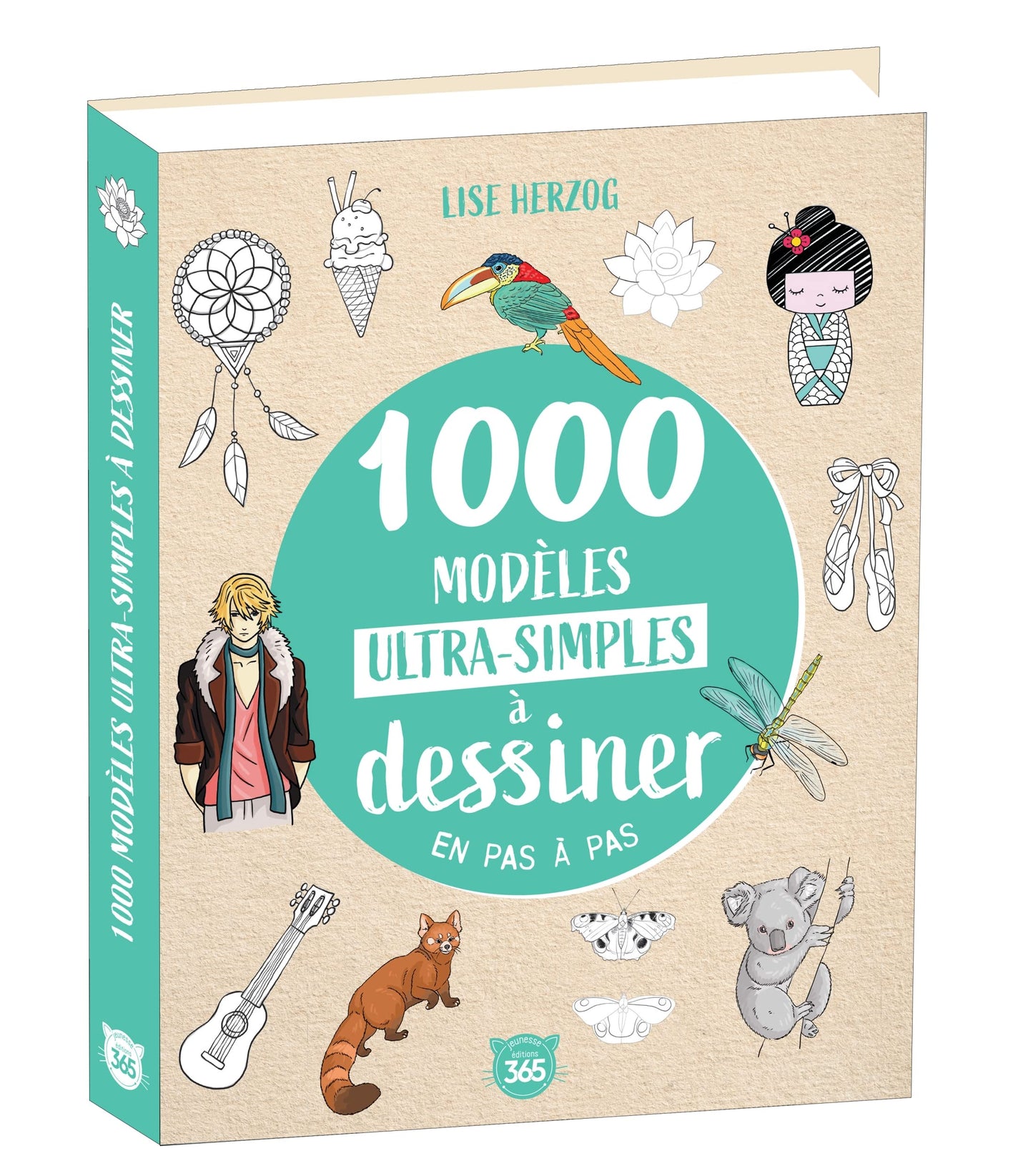 Libro: 1000 modèles ultra-simples à dessiner en pas à pas - Dessins étape par étape (1000 dessins)