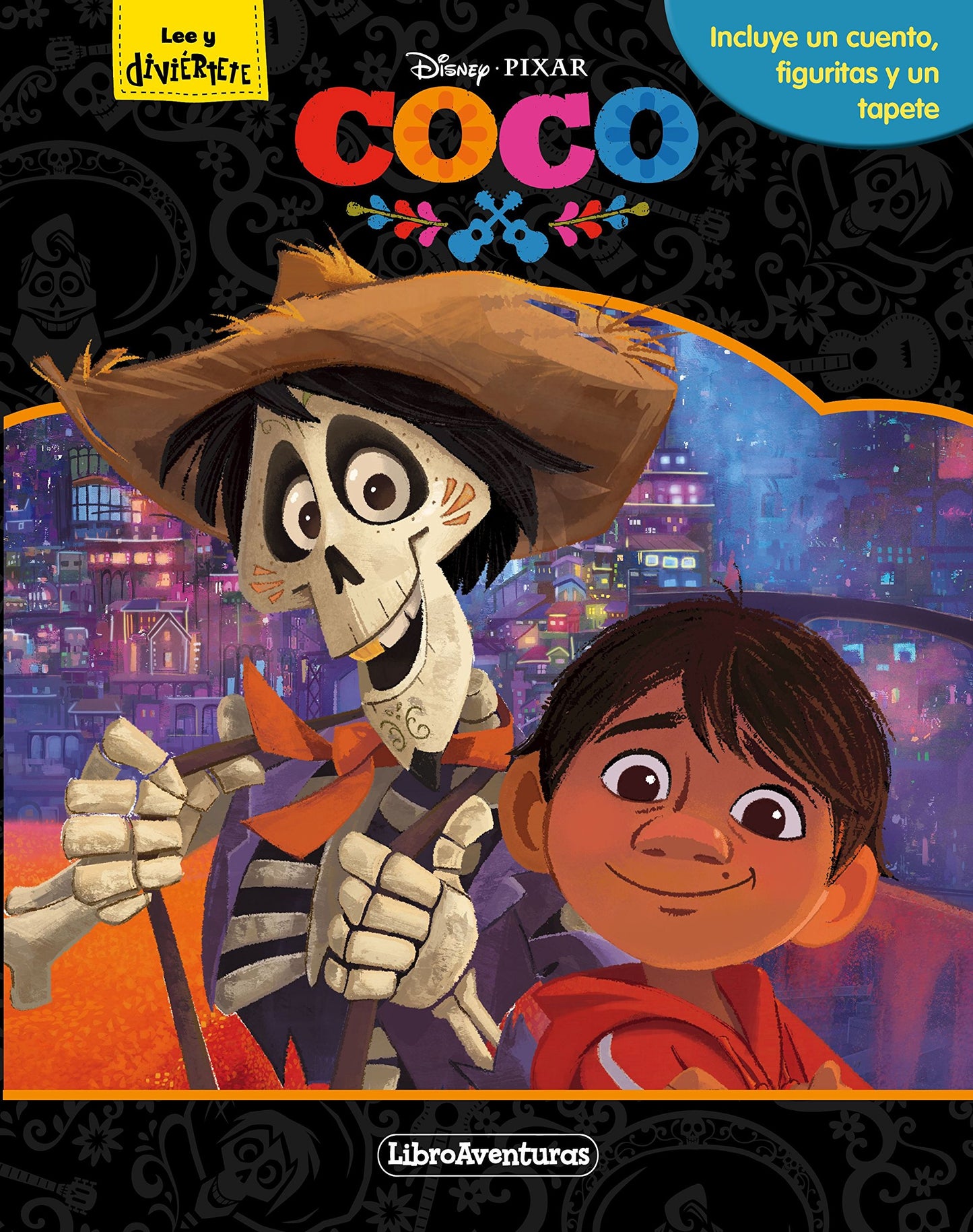 Libro: Coco. Libroaventuras: Incluye un cuento, figuritas y un tapete