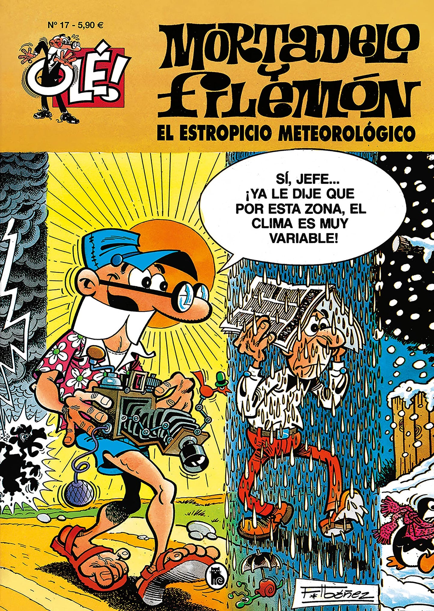 Libro: Mortadelo y Filemón. El estropicio meteorológico (Olé! Mortadelo 17)