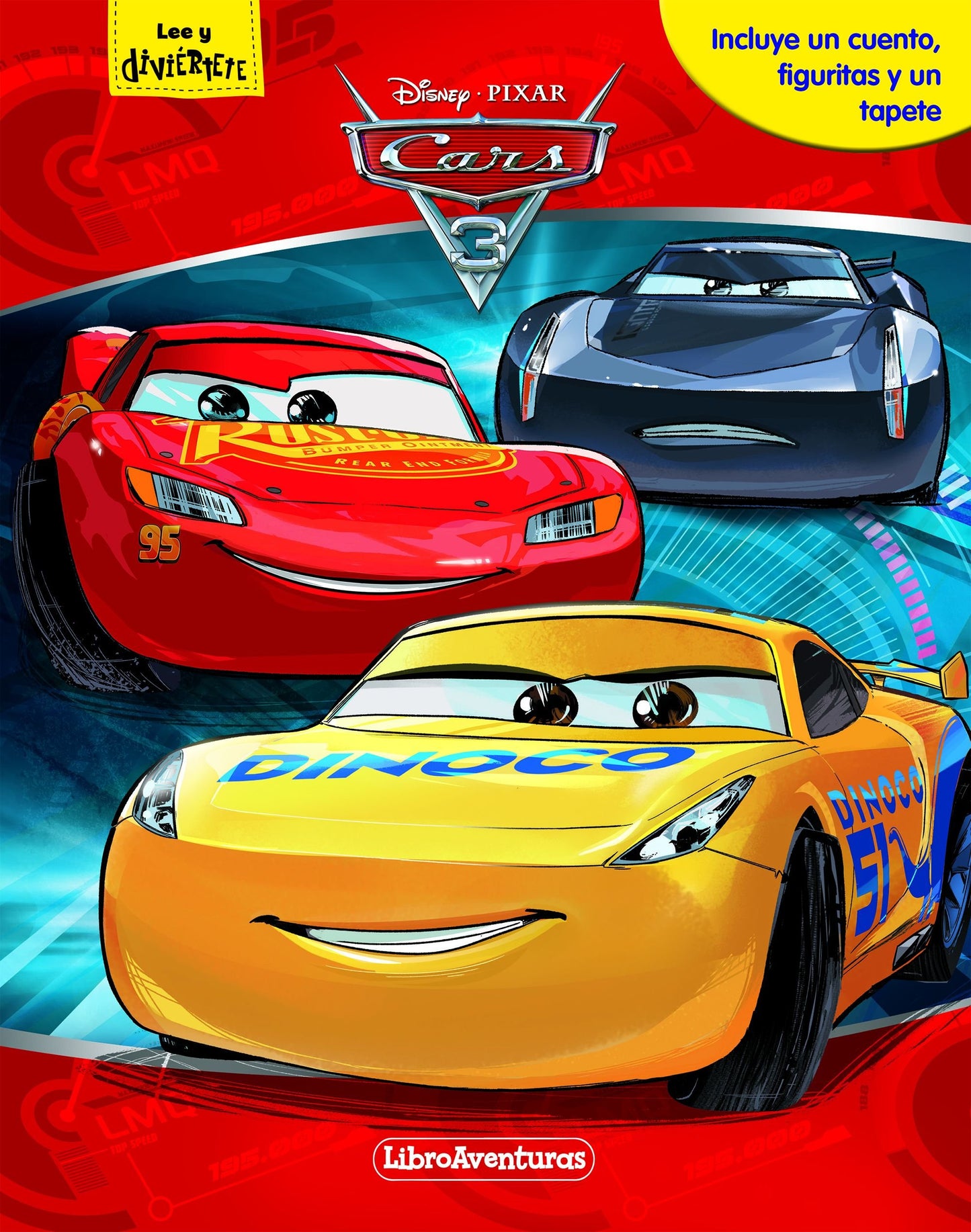 Libro: Cars 3. Libroaventuras: Incluye un cuento, figuritas y un tapete