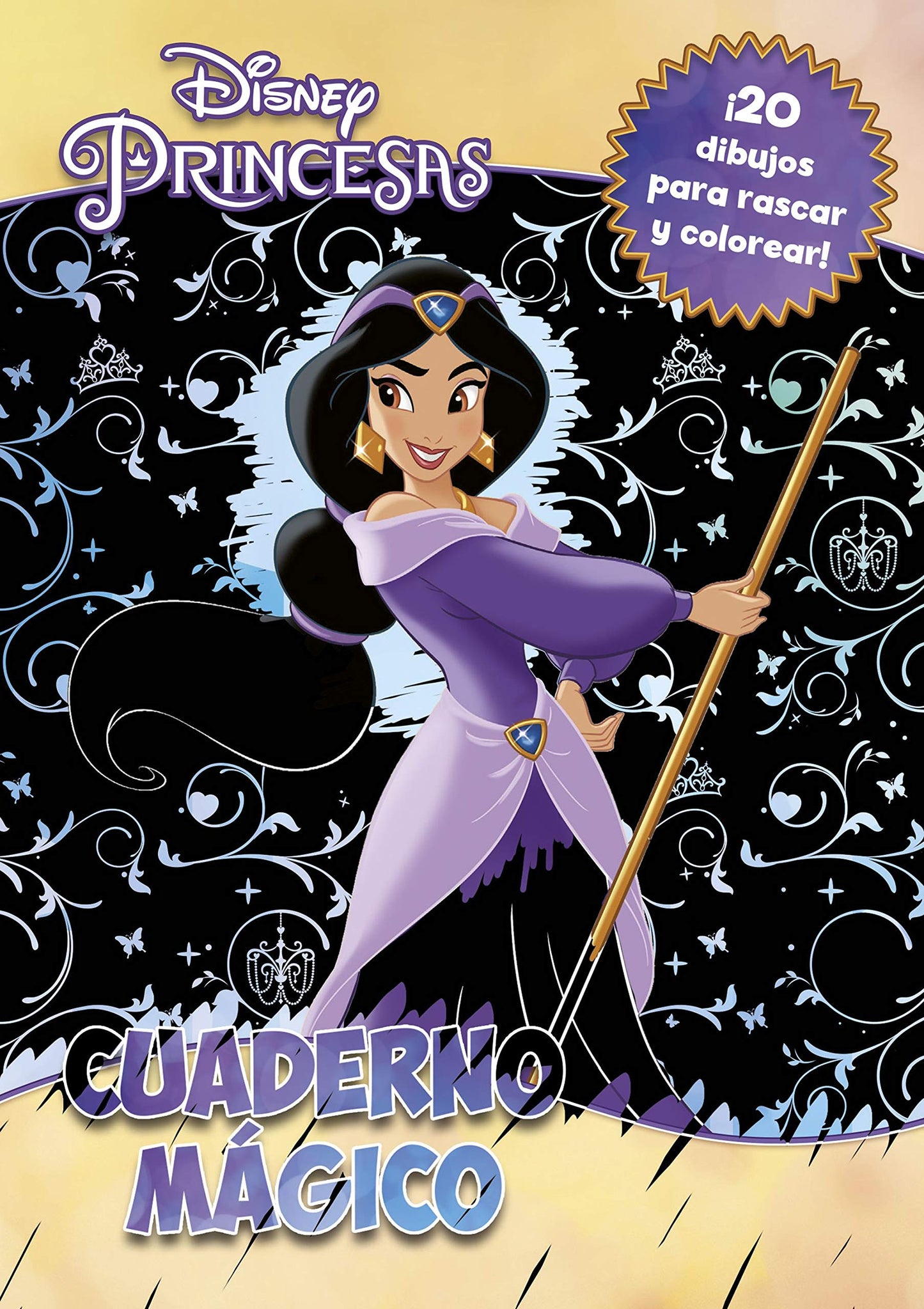 Libro: Princesas. Cuaderno mágico: 20 dibujos para rascar y colorear