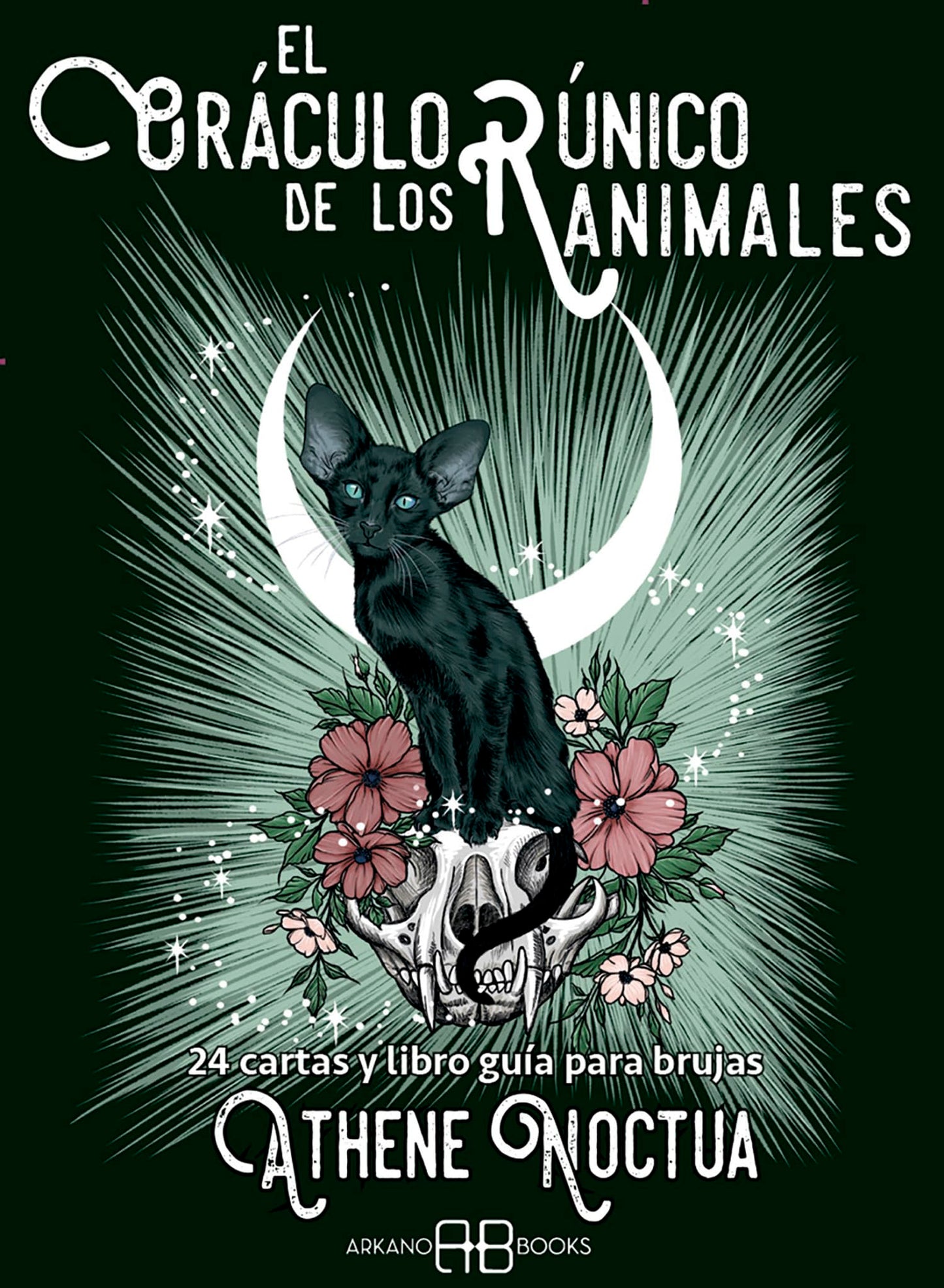 Libro: El Oráculo rúnico de los animales: 24 caartas y libro guía para las brujas. (ADIVINACION-TAROT-JUEGOS)