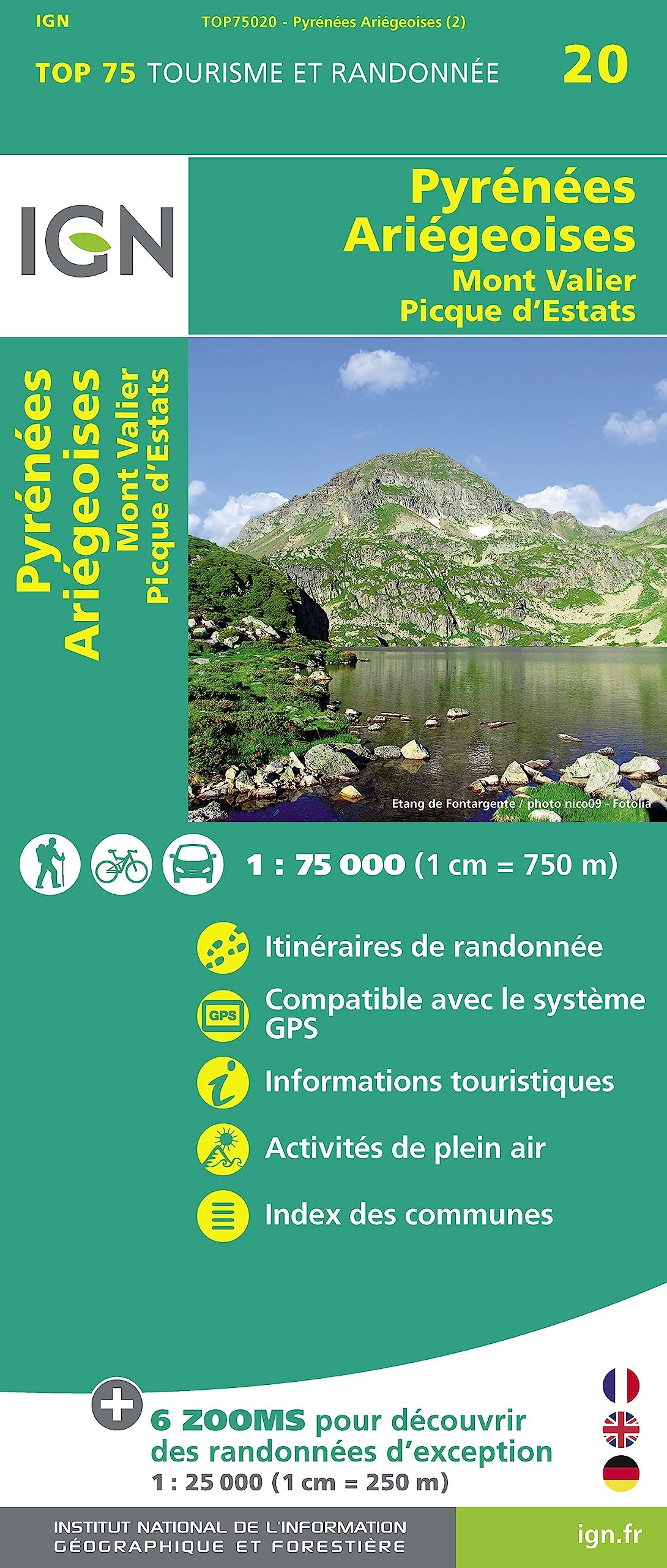 Libro: Pyrénées Ariégeoises / Mont Valier / Pique d'Estats (75020) (TOP 75)