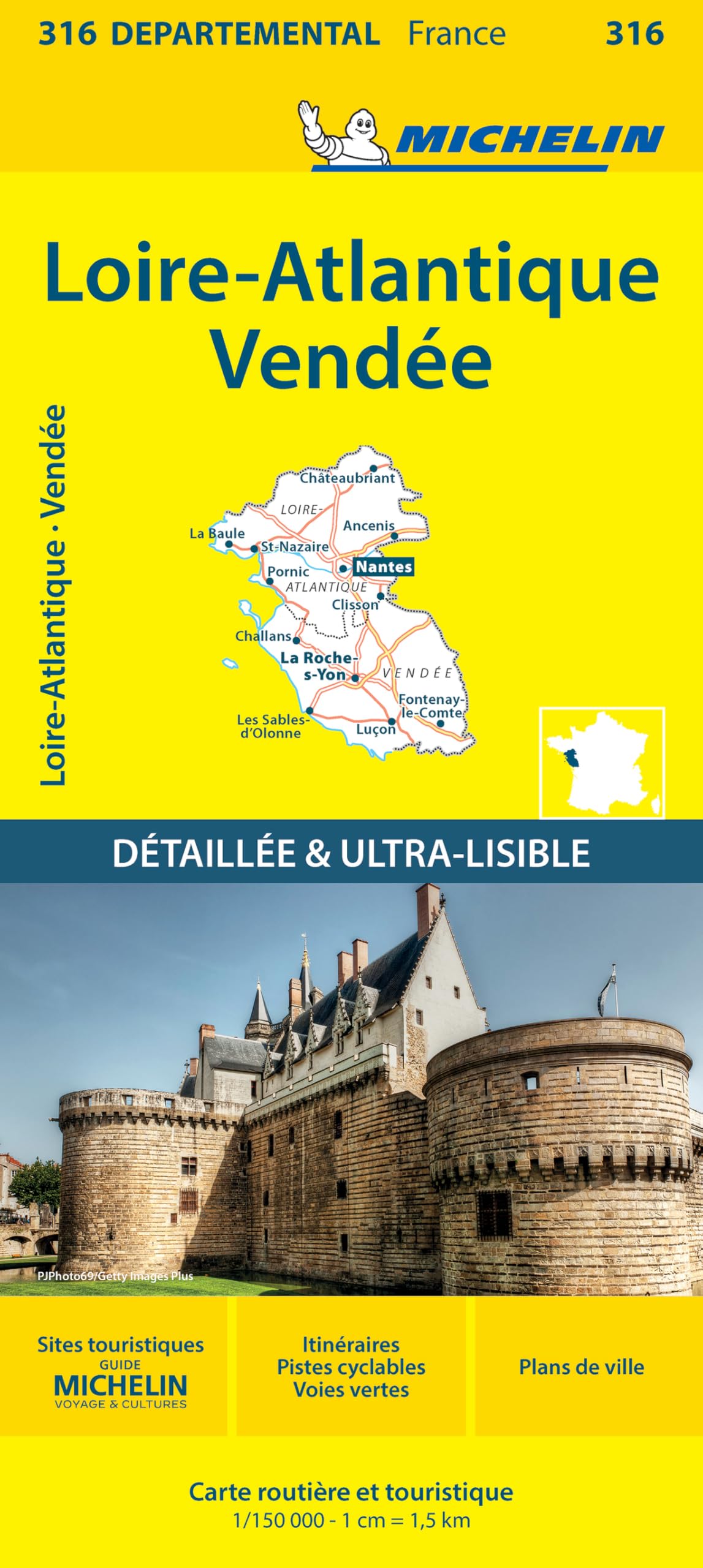 Libro: Carte Départementale Loire-Atlantique, Vendée: carte routière et touristique: 316