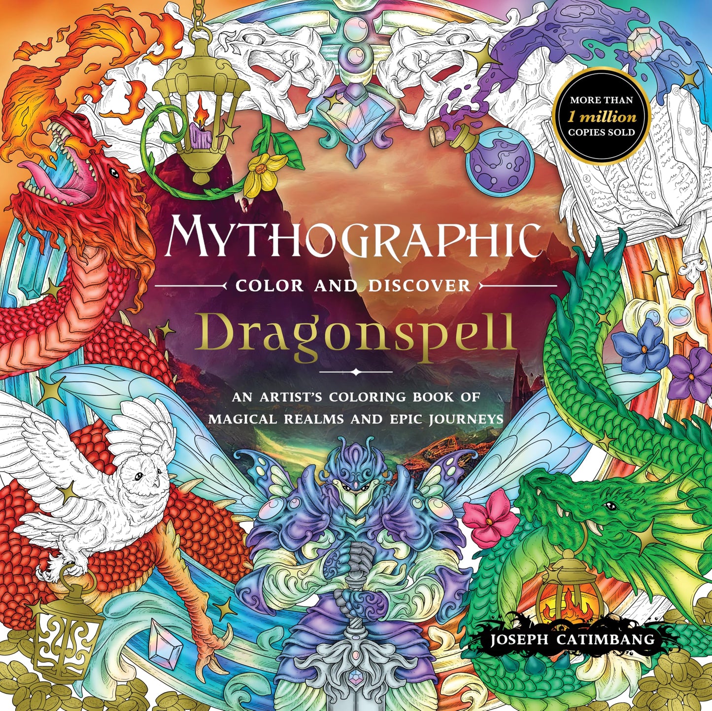 Libro: Mythographic Color and Discover: Dragonspell: An Artist’s Coloring Book of Magical Realms and Epic Journeys