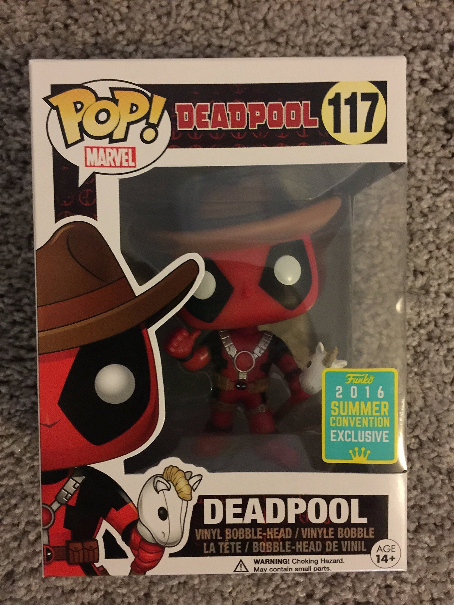 Funko Pop: Marvel Funko Deadpool Cowboy Edition Pop Figura de Vinilo 117-7493 Deadpool Cowboy Figura