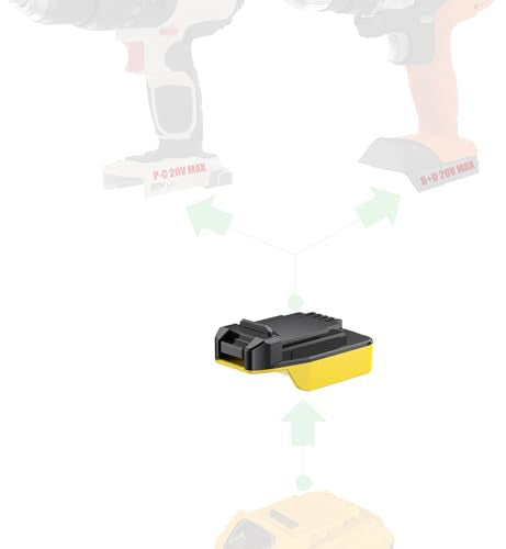 adaptador-para-batería-DeWalt-de-20-V-para-alimentar-herramientas-Black+Decker-o-Porter-Cable-de-20-V-MAX-(no-herramientas-de-18-V)---Sin-carga