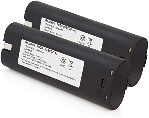 2-baterías-nuevas-de-repuesto-de-7,2-V-para-herramienta-inalámbrica-MAKITA-7000-7002-7033-632003-2