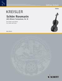 Libro: KREISLER - Schon Rosmarin para Violin y Piano