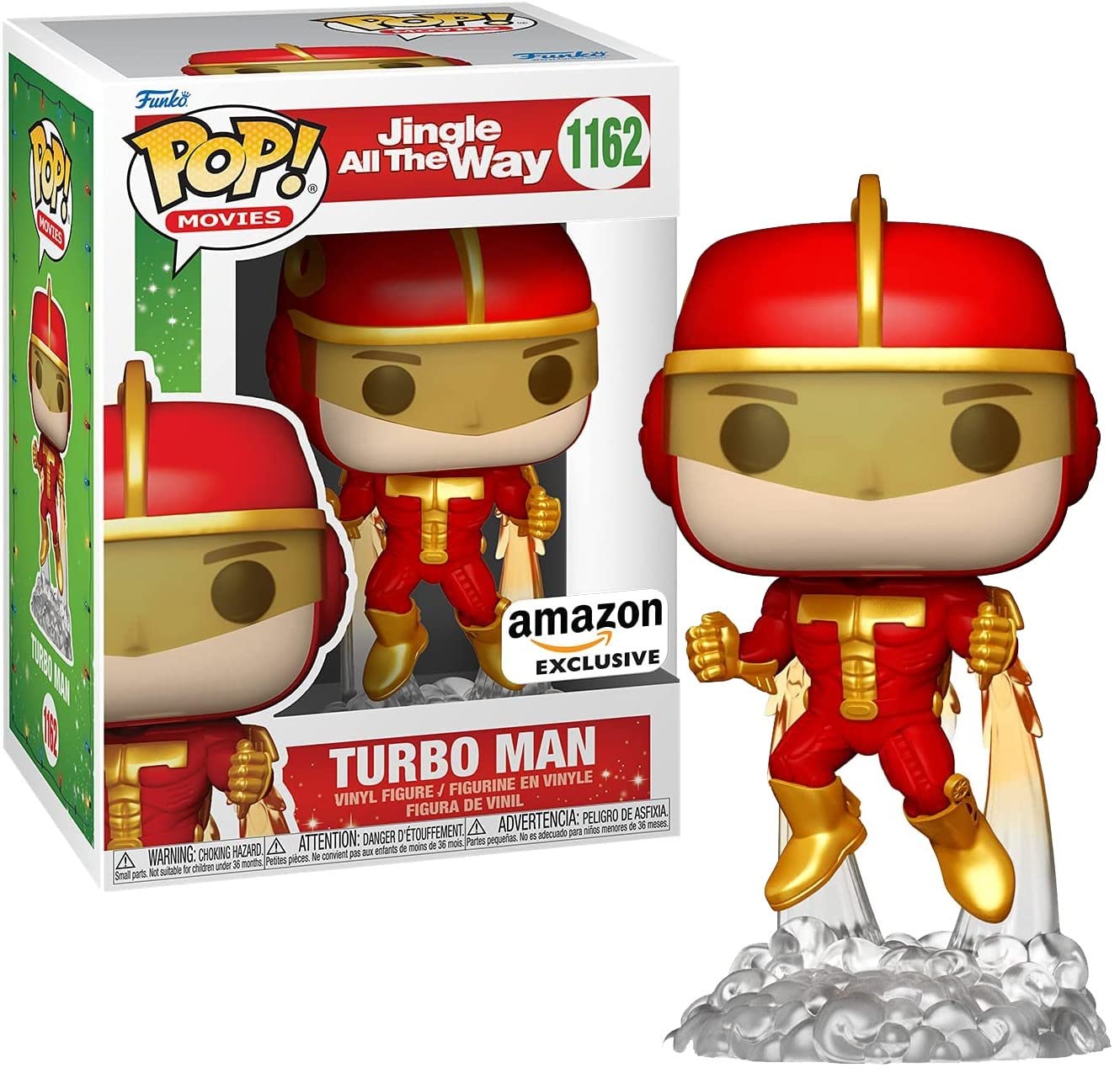 Funko Pop! Películas: Jingle All The Way - Turbo Man Flying, Exclusivo Amazon