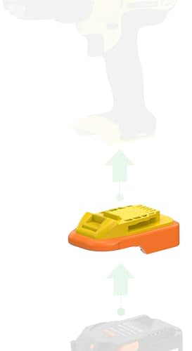 Adaptador-NovaQuantic-para-herramientas-DeWalt-20V-MAX-(no-Ni-CD-de-18-V).-Compatible-con-baterías-Ridgid-de-18-V-para-alimentación.-Sin-función-de-carga.-Solo-1-adaptador.