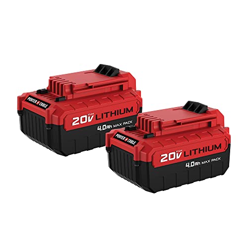 Batería-de-litio-PORTER-CABLE-20-V-MÁX.*,-4,0-Ah,-paquete-de-2-(PCC685LP)